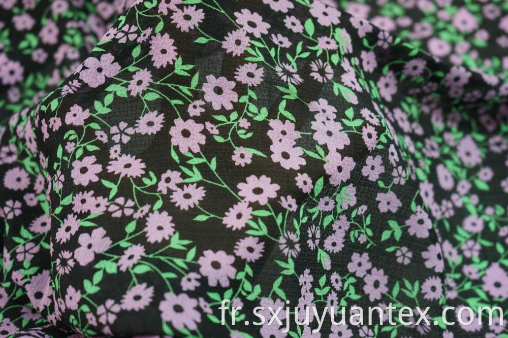 Spandex Chiffon Print Fabric